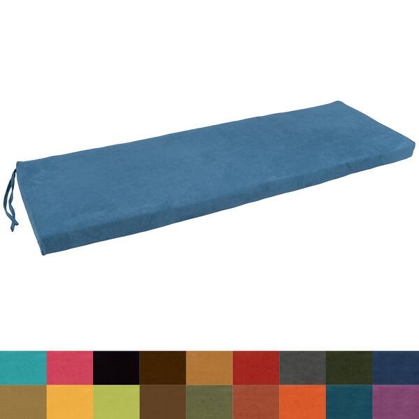 Microsuede Indoor Bench Cushion (57, 60, or 63inches wide) On Sale