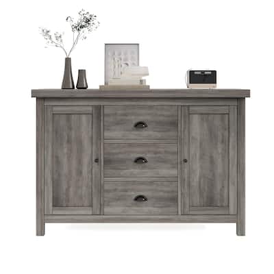 Kitchen Sideboard Cabinet Buffet with Heavy Duty Wooden Structure