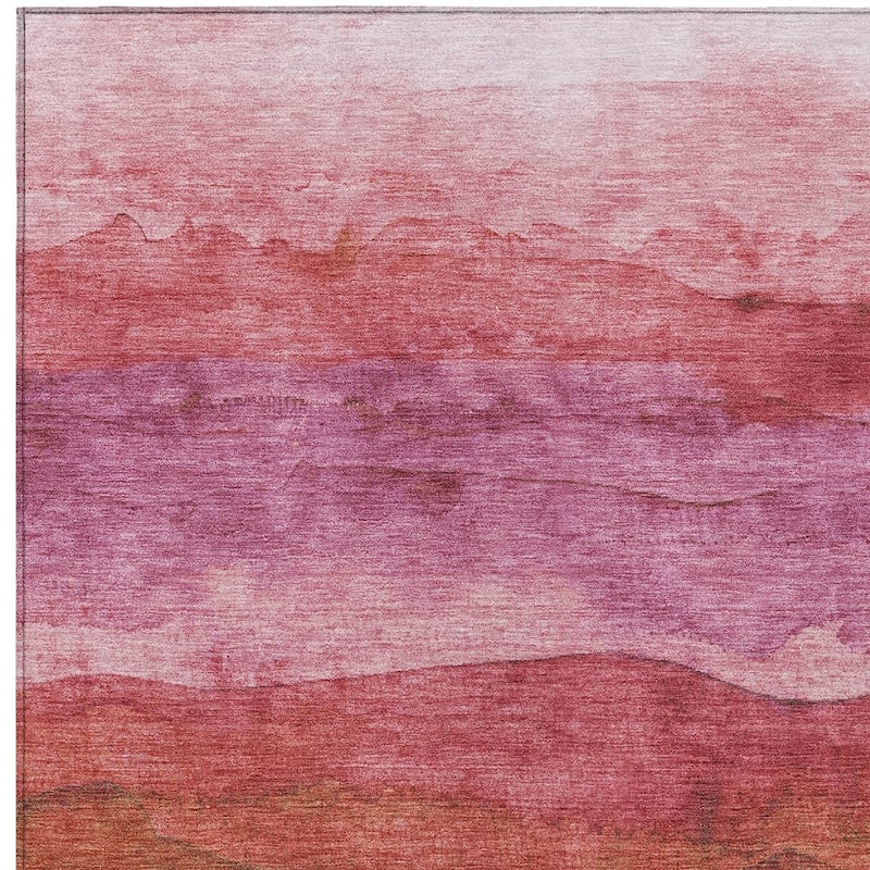 HomeRoots Abstract Modern Rectangle Outdoor Rug