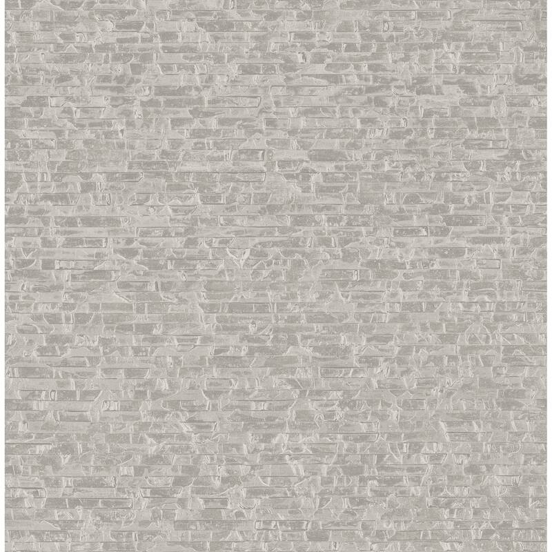 A-Street Prints Belvedere Grey Faux Slate Wallpaper