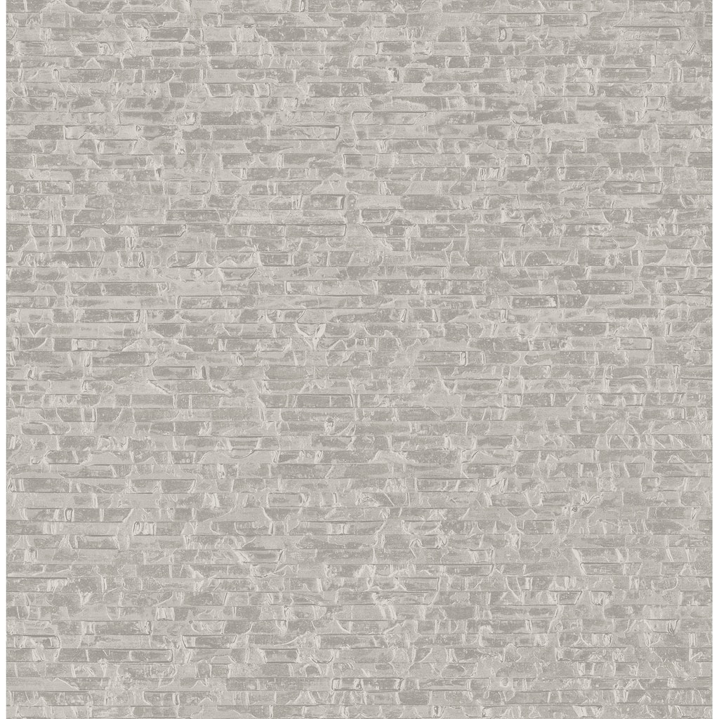 A-Street Prints Belvedere Grey Faux Slate Wallpaper