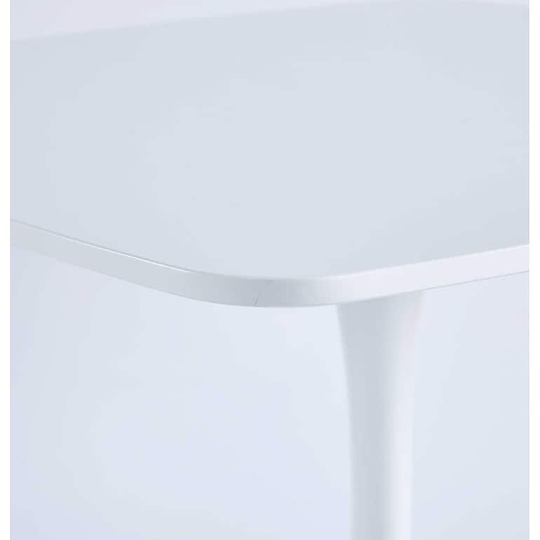 42.1" Mid-century Dining Table With Round Pedestal for 4-6 People