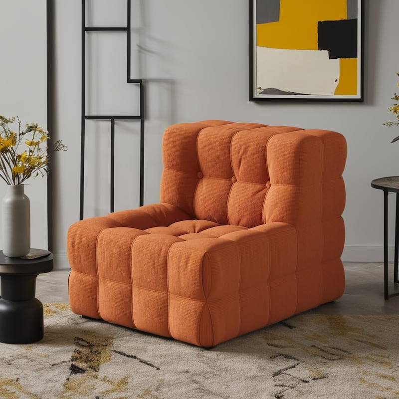 JASIWAY Modern Corduroy Fabric Upholstered Sofa