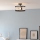 preview thumbnail 5 of 8, Vaxcel Lighting C0333 Wilder 3 Light 13" Wide Semi-Flush Drum Ceiling