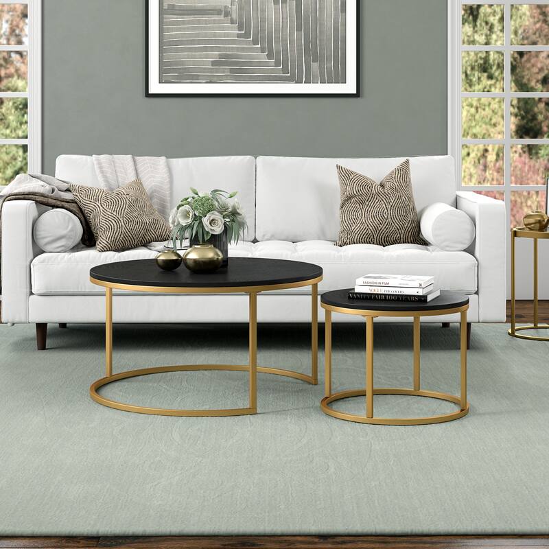 Watson Round Nested Coffee Table with MDF Top