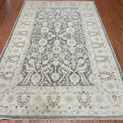 HERAT ORIENTAL Handmade Oushak Wool Rug - 6' x 10'