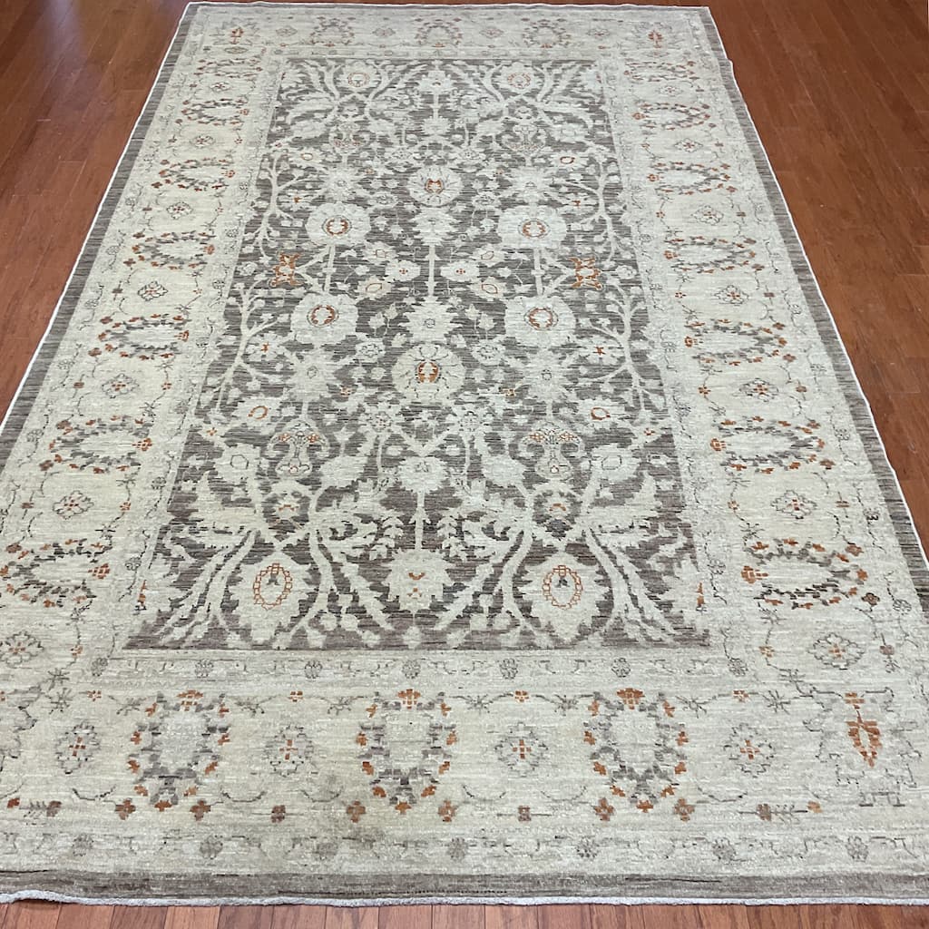 HERAT ORIENTAL Handmade Oushak Wool Rug - 6' x 10'