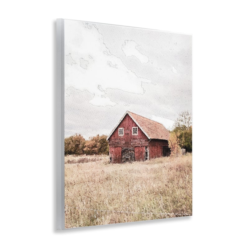 Stupell Red Barn Country Terrain Wall Plaque Art Design By Susan Ball