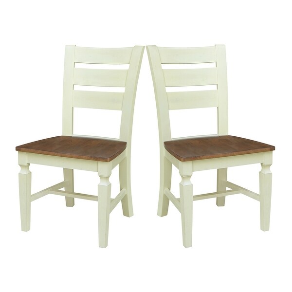Vista Ladderback Solid Wood Dining Chairs - Set of Two - On Sale