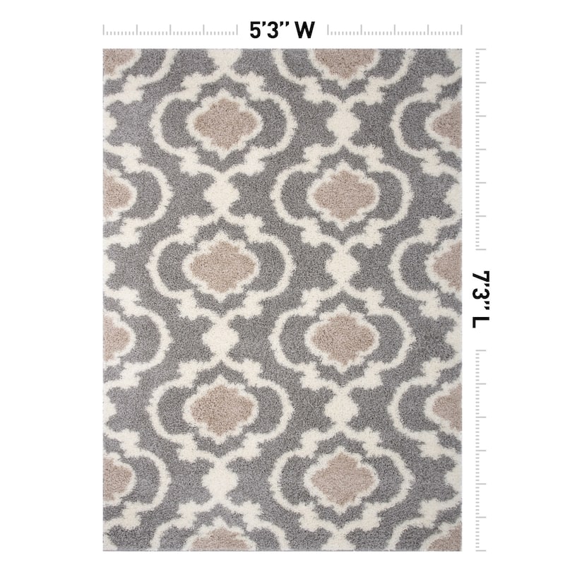 Porch & Den Touro Trellis Shag Area Rug
