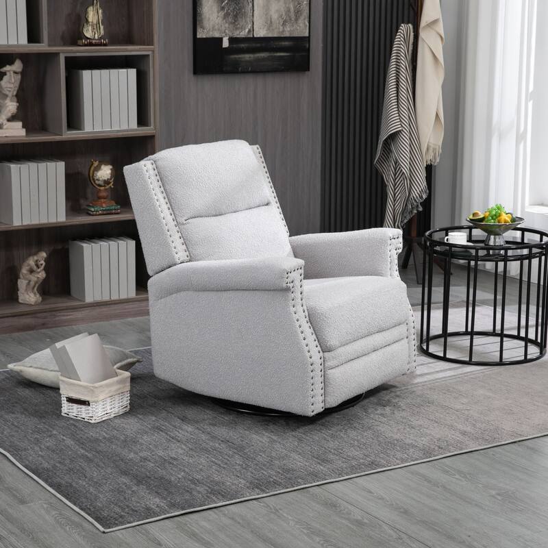 Swivel Manual Recliner Chair 360 Degree Leisure Arm Chair, Nursery Rocking Chairs