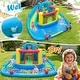 preview thumbnail 10 of 8, Gymax Inflatable Water Slide Park w/Double Slides Splash Pool 860W - Multi-colored