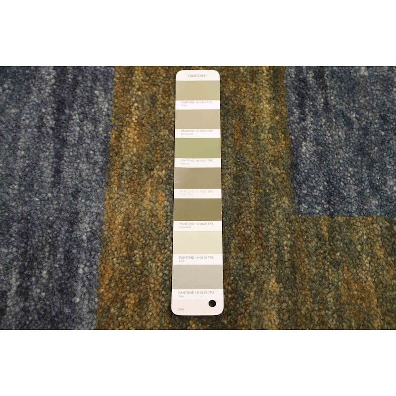 ECARPETGALLERY Hand-knotted Peshawar Ziegler Olive Wool Rug - 4'11 x 6'10