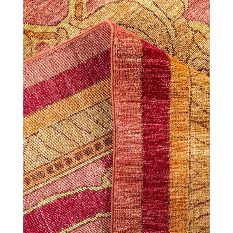 Contemporary Overdyed Wool Hand Knotted Area Rug - 8' 10" x 11' 10"