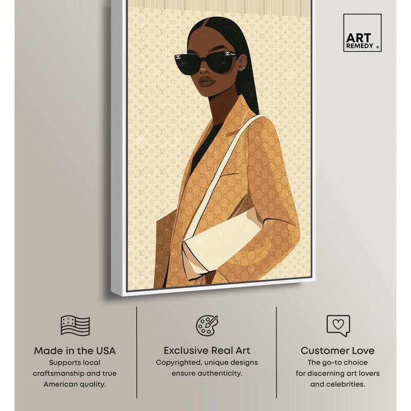 Elegant Coat Gal Canvas by Art Remedy