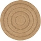 preview thumbnail 6 of 29, Nourison Natural Seagrass Indoor/Outdoor Solid Area Rug 3' x Round - Natural
