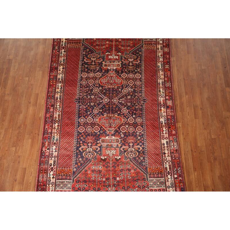 Kashkoli Persian Vintage Area Rug Handmade Wool Carpet - 5'5"x 9'1"