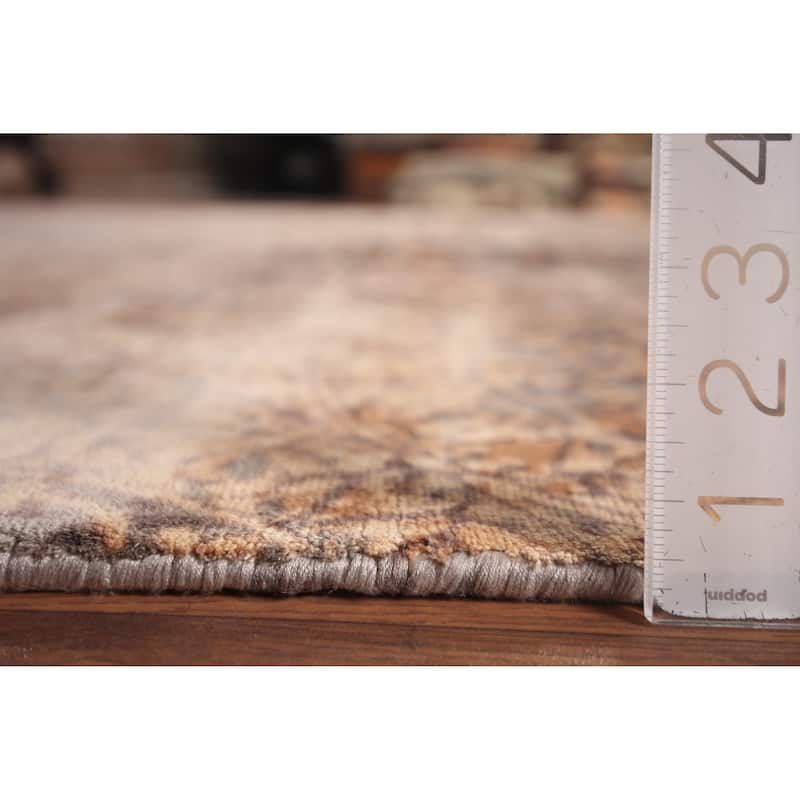 Art & Craft Indian Area Rug Handmade Wool Carpet - 9'9"x 13'1"