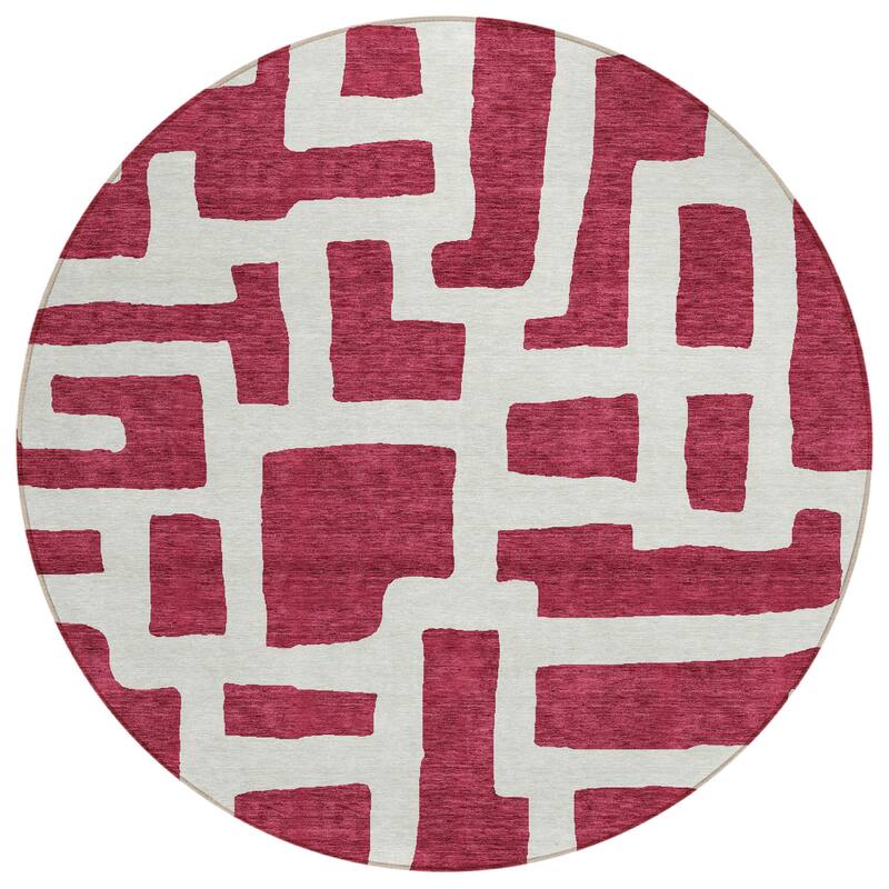 HomeRoots Abstract Transitional Rectangle Outdoor Rug