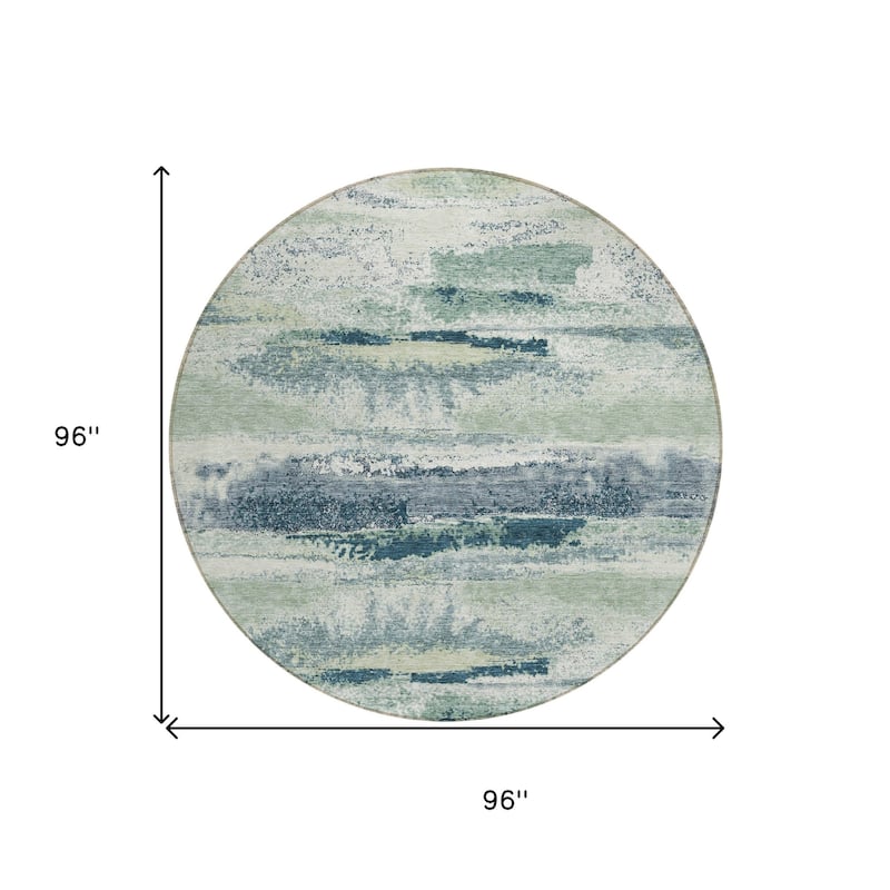 HomeRoots Abstract Transitional Rectangle Outdoor Rug