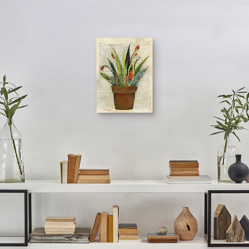 Succulent Salutations Canvas Art Print
