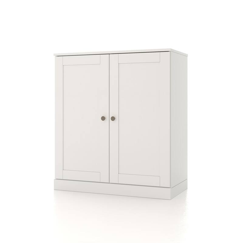 Palace Imports 100% Solid Wood 32" Bathroom Storage Cabinet with Shaker Doors, 2-Drawers and Adjustable Shelves