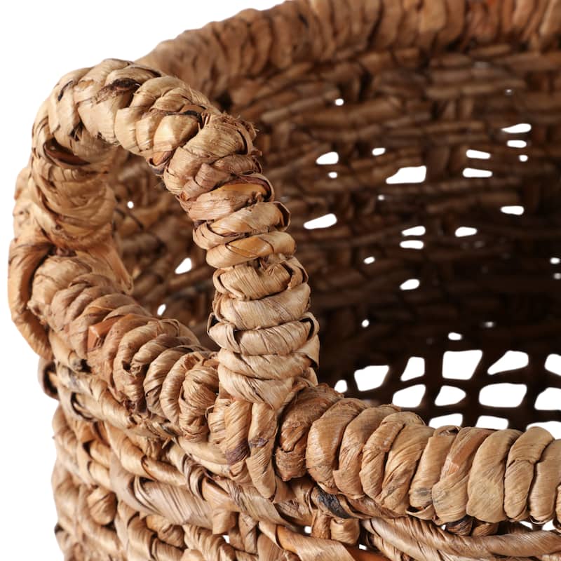 Woven Storage Basket Nesting Design (Set of 3) - 17", 18", 20" Tan - 17.25" x 17.25" x 19.75"