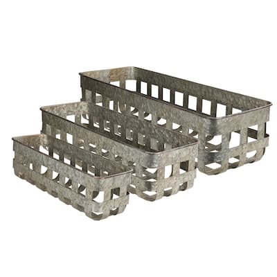 Set of 3 Metal Baskets - 6.14