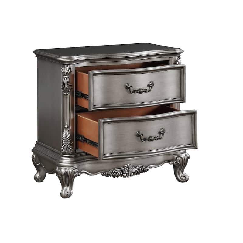 Transitional Assembled 2-Drawers Nightstand
