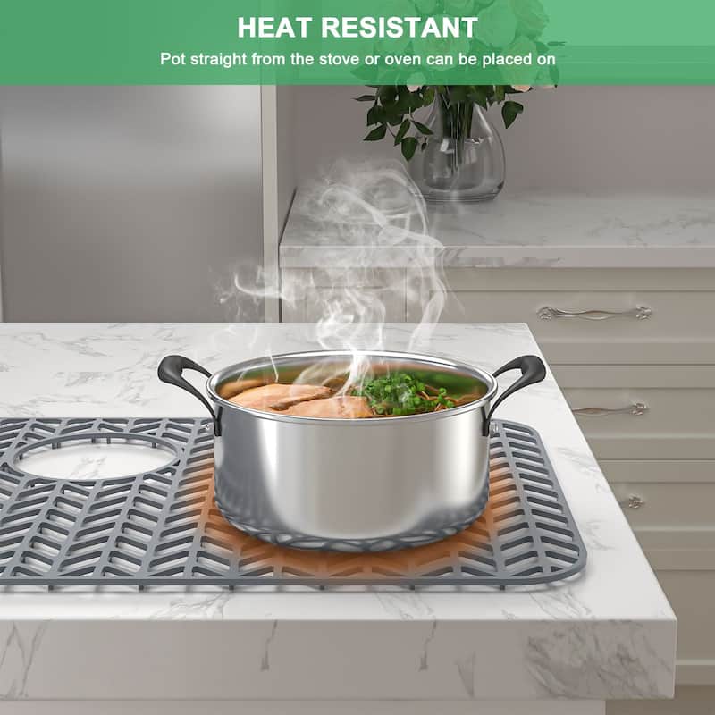 Silicone Sink Mat Sink Protectors for Kitchen Sink