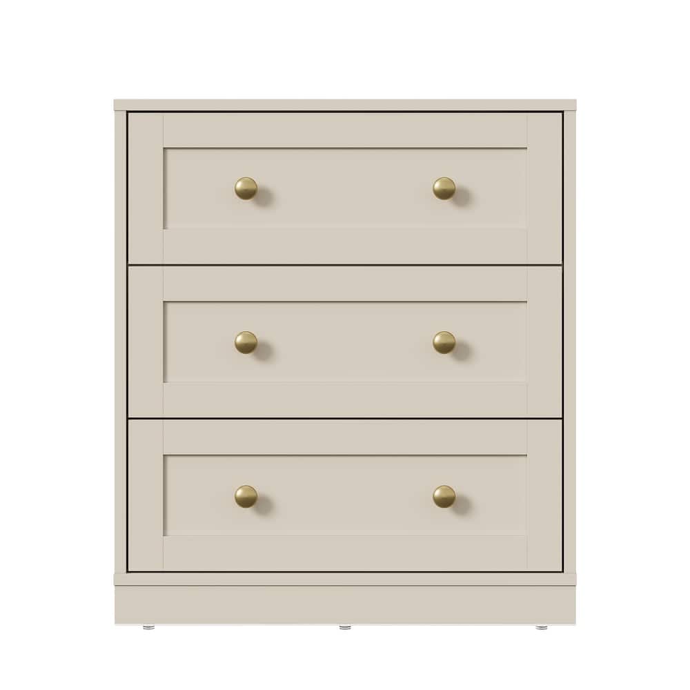 Modern Night Stand with 3 Drawers