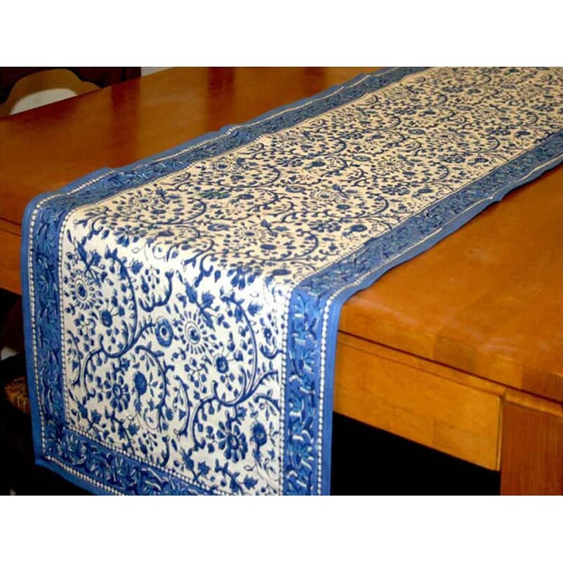 Rajasthan Block Print Tablecloth-62 Inch Round 