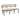 Port Chester Oak & Linen Banquette Bench with Nailhead Trim