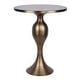 preview thumbnail 1 of 4, Silver Orchid Ashland 24" Metal Accent Table Golden Bronze Metal