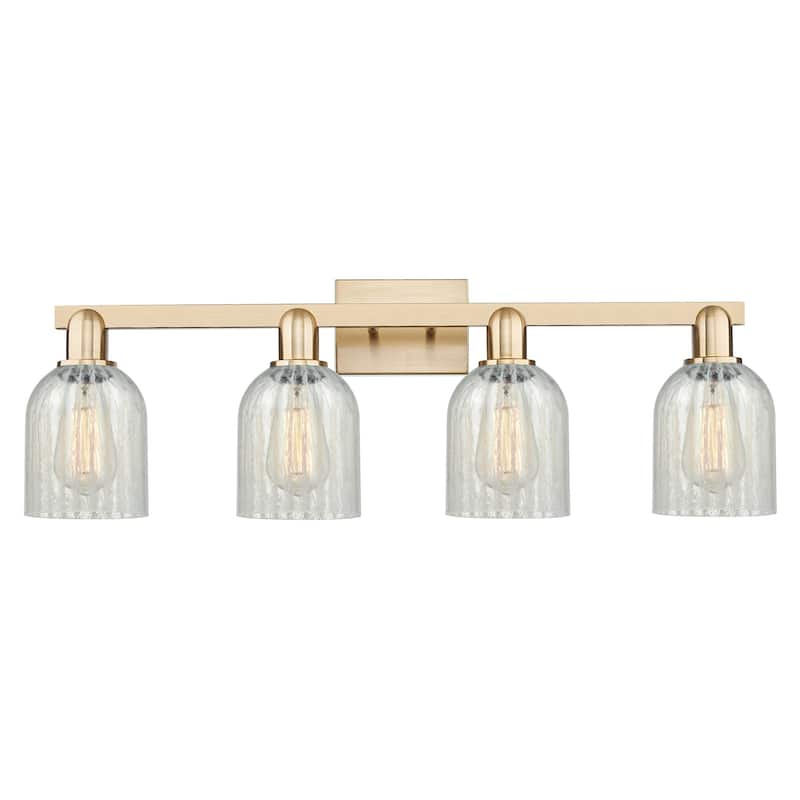 Innovations Lighting 716-4W-11-32 Caledonia Vanity Caledonia 4 Light - Champagne Bronze / Mouchette