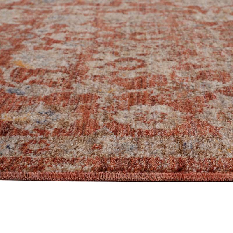 Albany Vintage Power-Loom Pink Area/Runner Rug