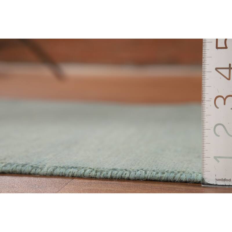 Blue Gabbeh Modern Rug Hand-Knotted Wool Carpet - 2'7" x 4'1"