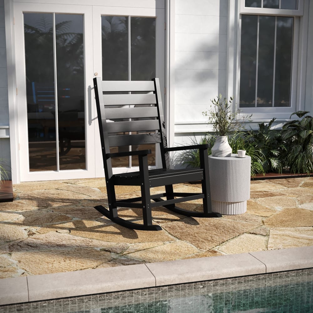 Classic Outdoor All-Weather HDPE Rocking Chair