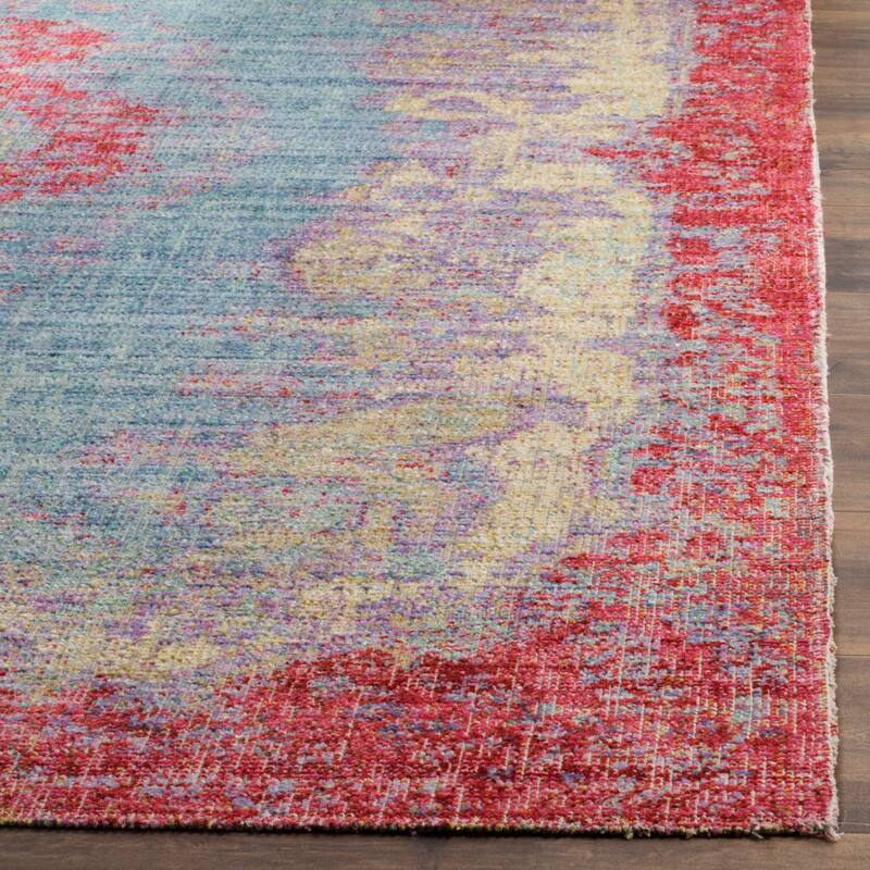 SAFAVIEH Windsor Matilda Shabby Chic Silky Polyester Distressed Rug