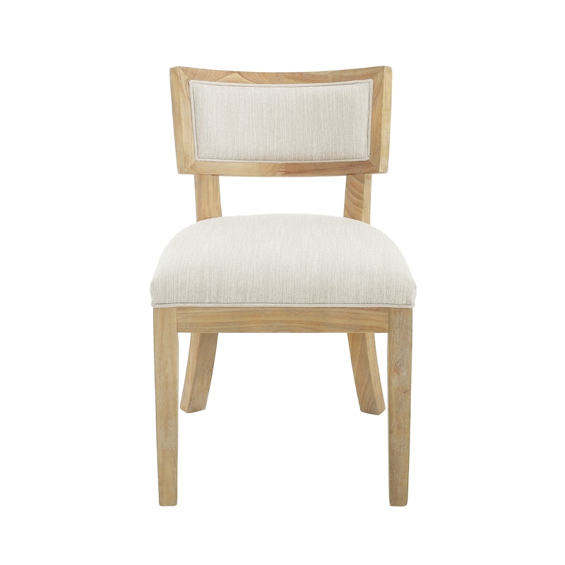 Fescue Farmhouse Fabric and Rubberwood Upholstered 5 Piece Dining Set by Christopher Knight Home