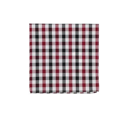bar III Mens Cottica Gingham Pocket Square, Red, One Size - One Size