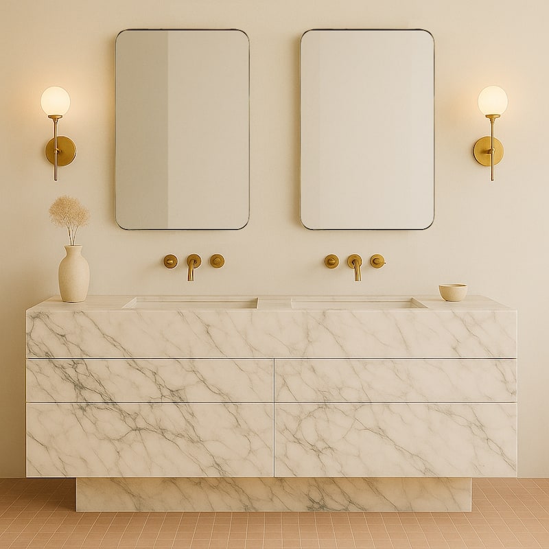 TEHOME Kengston Modern & Contemporary Rectangular Bathroom Vanity Mirror