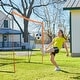 preview thumbnail 2 of 10, 12x6 ft Portable Soccer Goal Kids Soccer Net Carry Bag Backyard Training Orange - Multi