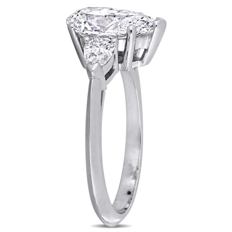 Miadora 2 5/8ct TDW Diamond Engagement Ring in 18k White Gold