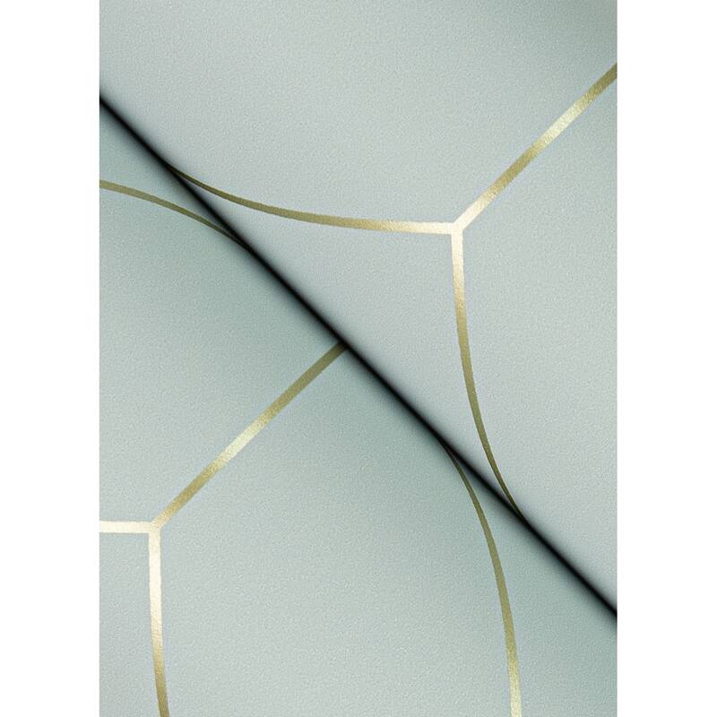 A-Street Prints Sander Light Blue Geometric Wallpaper