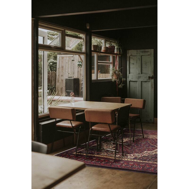 ECARPETGALLERY Hand-knotted Anadol Dark Navy Wool Rug - 3'5 x 4'11