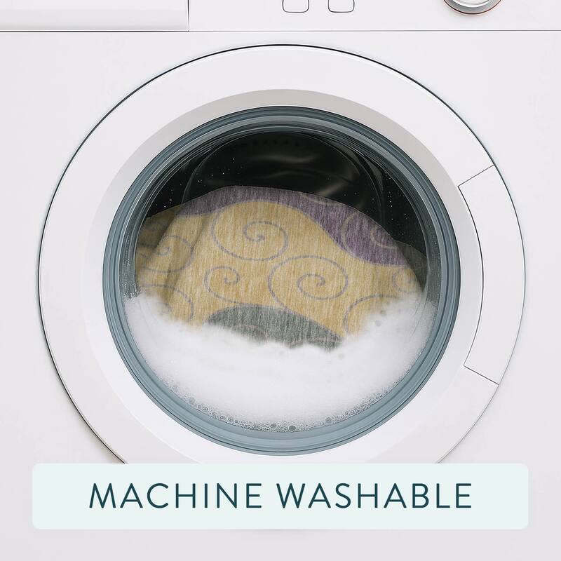 Machine Washable Indoor/ Outdoor Swirly Chantille Rug