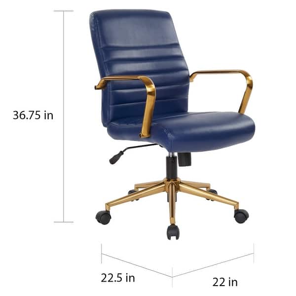 Baldwin Mid-Back Faux Leather Chair