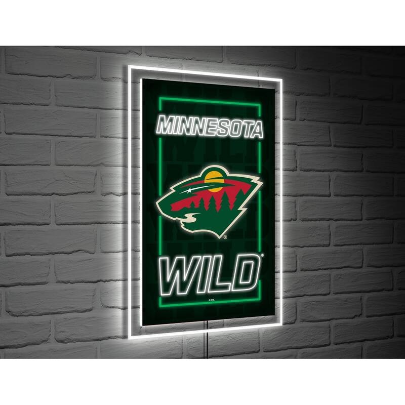 Minnesota Wild LED Lighted Sign - Green