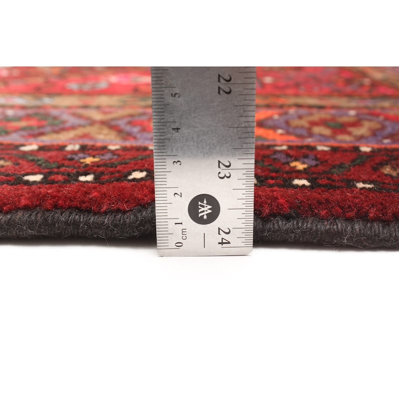 ECARPETGALLERY Hand-knotted Andelz Red Wool Rug - 4'5 x 7'6